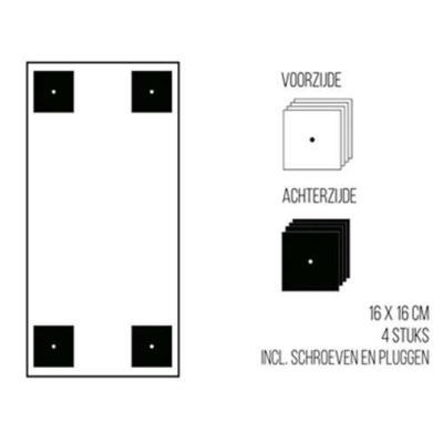 Magneetbord mat – krijtbord oudzwart