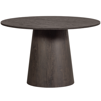 Maan eettafel rond mdf donkerbruin o120 cm