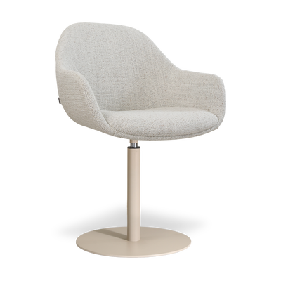 niva-mae draaibare eetkamerstoel- beige onderstel