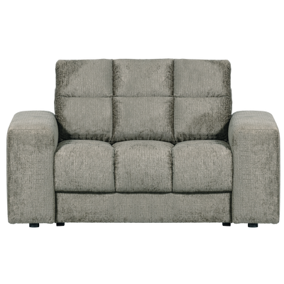Second date loveseat velvet warmgrijs