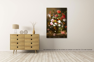 Bloemstillevens uit het Mauritshuis en rijksmuseum - Canvas schilderij