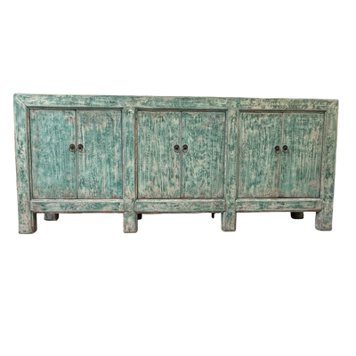 Dressoir 6deur turquoise uniek