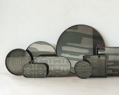 Second Nature glazen dienblad