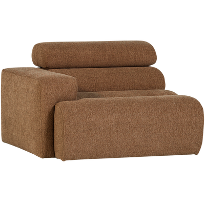 Novi 1-zits element arm links boucle karamelbruin
