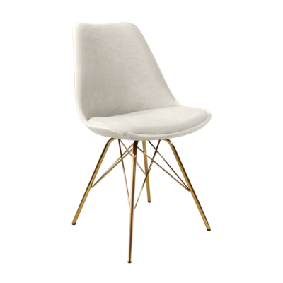 Kuipstoel Velvet goud frame
