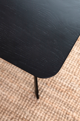Studio HENK tafel Butterfly Ovaal - zwart frame, zwarte beits