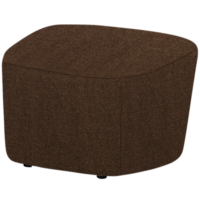 Lofty hocker boucle staalgrijs