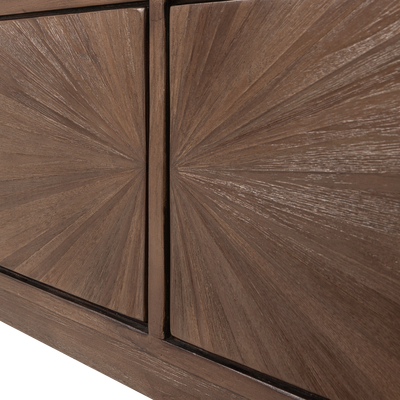 Sun tv meubel recycled teak bruin