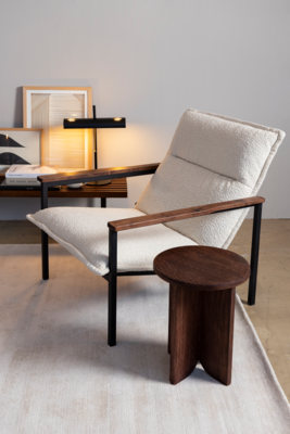 Fauteuil Irma bouclé