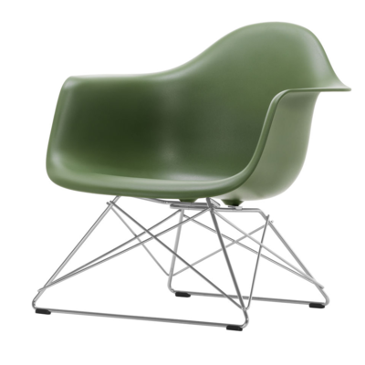 Vitra loungestoel Eames LAR chroom onderstel