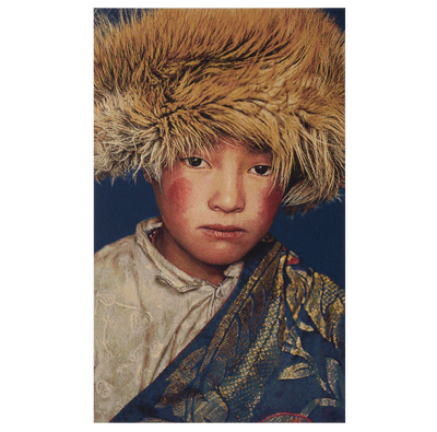 Wandpaneel geweven Tibetan Boy