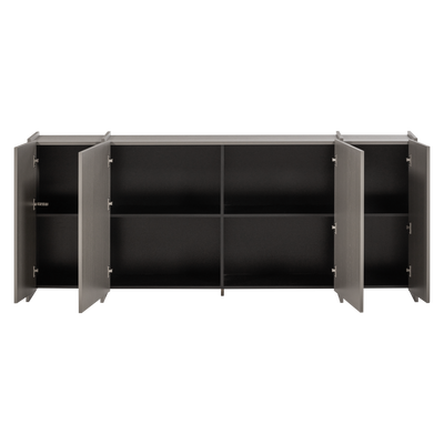Brock dressoir 200 cm essen fineer warmgrijs [fsc]