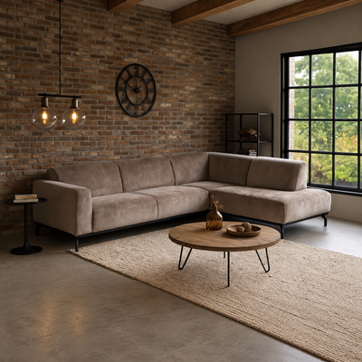 Hoekbank Lunaro Taupe