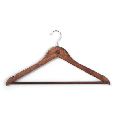 Kledinghangers hout - set van 6