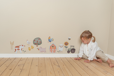 Muurstickers Little Farm (A4)