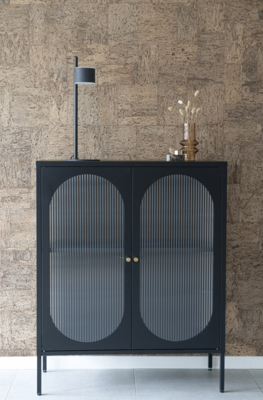 Metalen vitrinekast Abbey - 90 x 110 cm