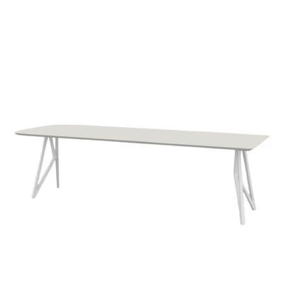 Studio HENK tafel Butterfly Rechthoekig - wit frame, HPL Fenix bianco kos