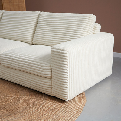 Hoekbank Avero Crème Chaise Longue
