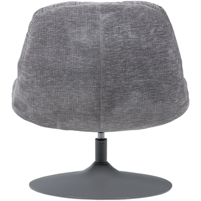Elvi draaifauteuil chenille structuur lichtgrijs