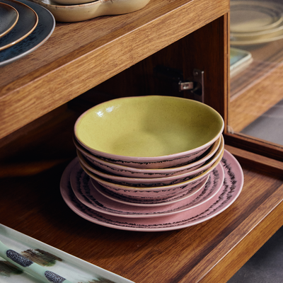 HKliving Servies 70's ceramics gebaksbordje