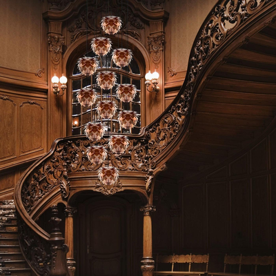 Hanglamp Silvia Ø32 cm koordset zwart