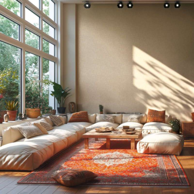 Vliesbehang met geometrisch houtmotief en effen structuur