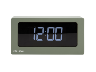 Alarm clock Boxed LED jungle green