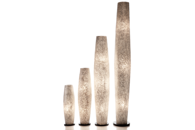 Vloerlamp Cone white capiz 70 cm 