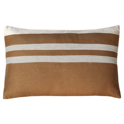 Kussen linnen 3 streep kiezel