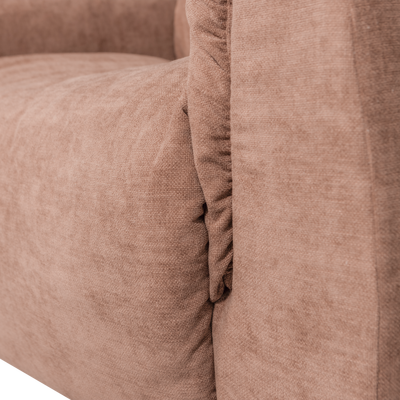 Baggy loveseat geweven chenille bruin