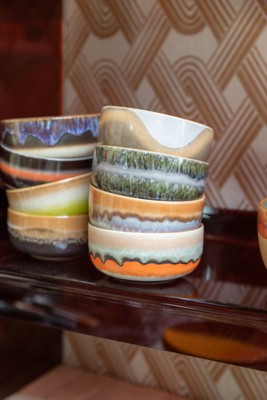 HKliving kom 70's Ceramics - Reef - set van 4
