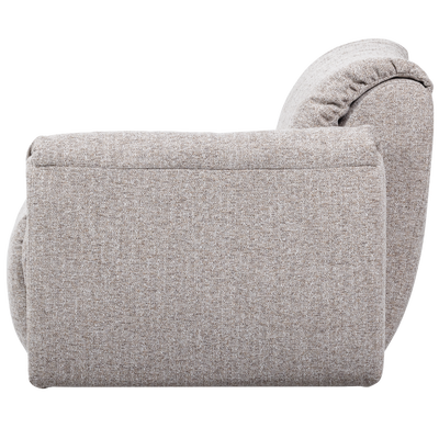 Baggy 1-zits element met arm rechts geweven chenille bruin