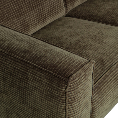 Statement 4-zits bank 280 cm chenille velvet perzikroze
