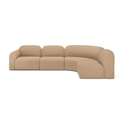 Bulky modulaire bank set - 4 seat - hoek