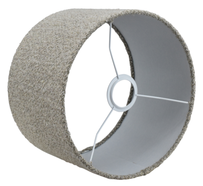 Lampenkap rond Bouclé beige