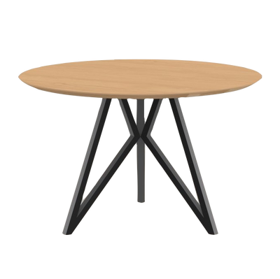 Studio HENK tafel Butterfly Rond tripod, zwart frame - Smart Collectie