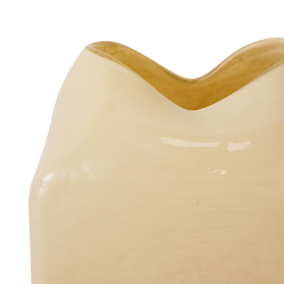 HK Forma glass vase cream
