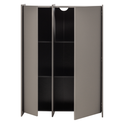 Brock 2-deurs kast essen fineer warmgrijs [fsc]