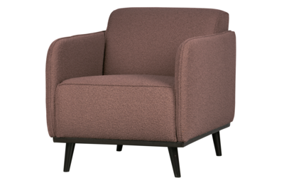 BePureHome fauteuil Statement met arm bouclé
