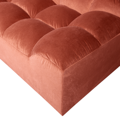 Allure 3-zits bank geweven stof donkerbruin melange