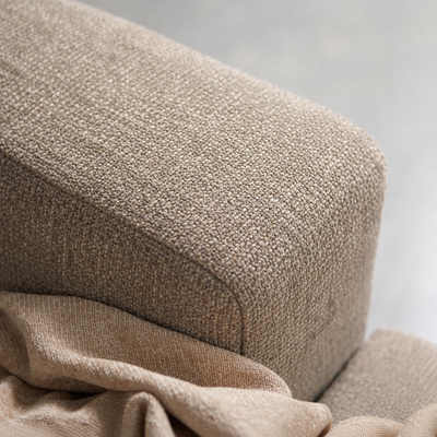 Hoekbank Lusaro Taupe Chaise Longue