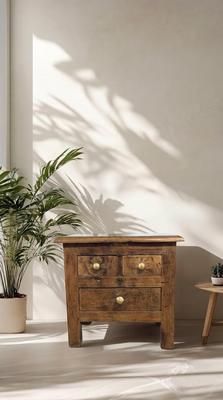 Tafeltje 3l naturel finish uniek