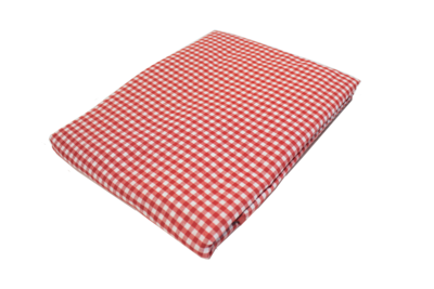 Tafelkleed Kleine ruit rood (strijkvrij)