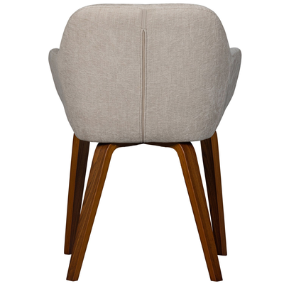 Base eetkamerstoel velvet melange zand
