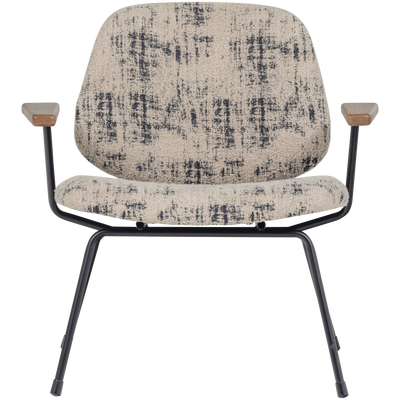 Aure fauteuil chenille beige/zwart