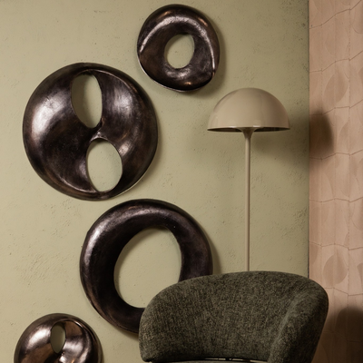 Wanddecoratie Luno Nikkel