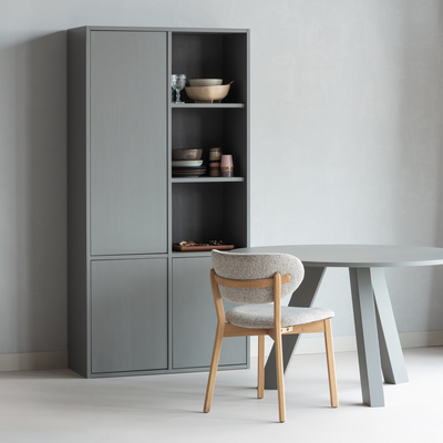 Rhonda eettafel o129 cm eiken middenbruin [fsc]