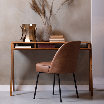 Vogue eetkamerstoel structure velvet brass