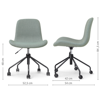 Bureaustoel Nout-Fé gestoffeerd