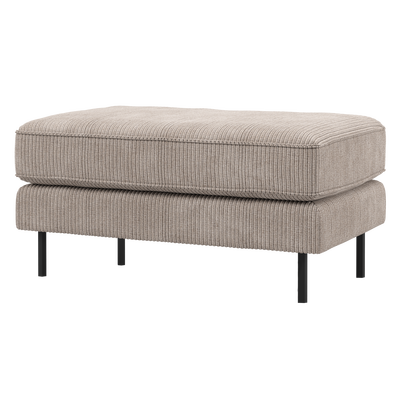 Rodeo hocker op poten velvet kastanjebruin